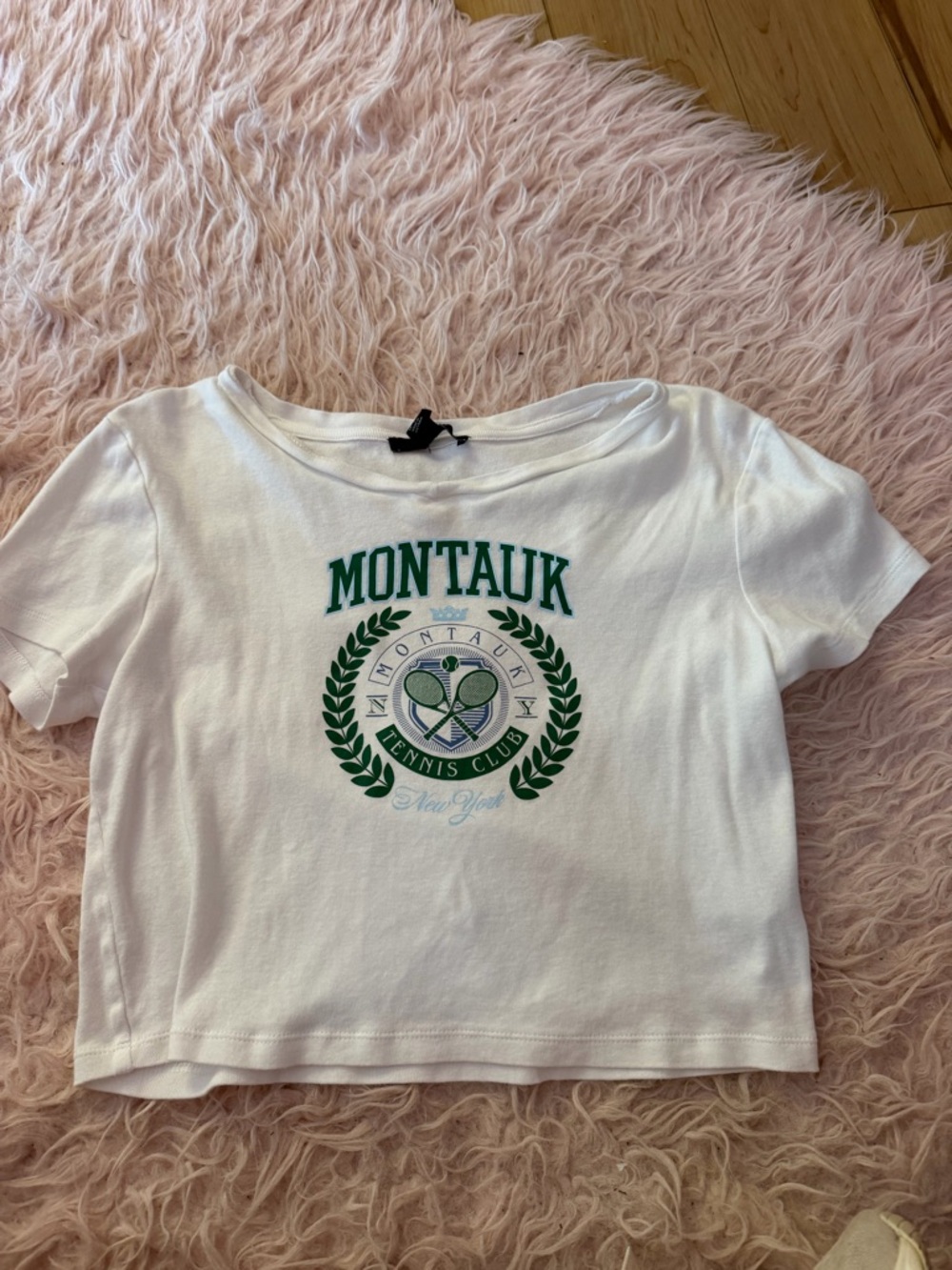 Forever 21 White Crop Tee